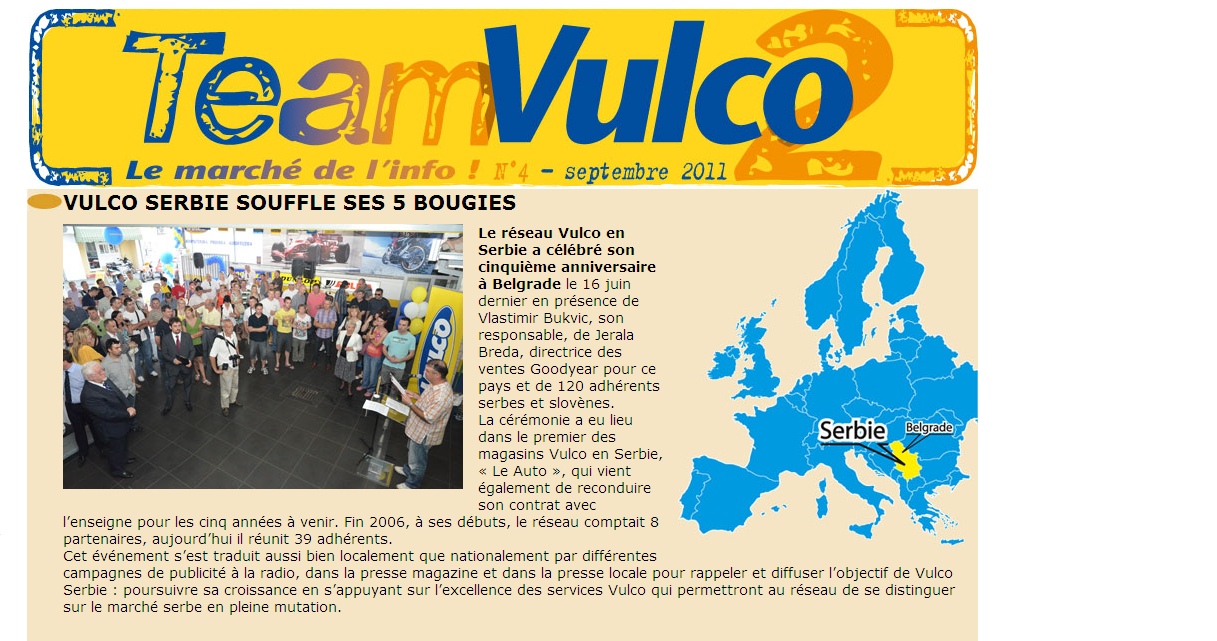 Vulco organizacija u Francuskoj objavila je članak povodom 5
